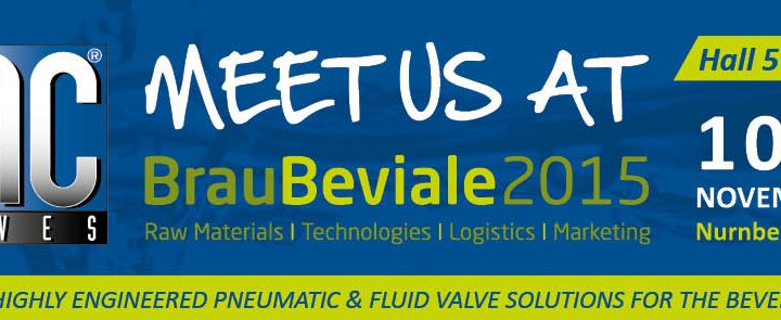 MAC Valves Europe to Participate at BrauBeviale 2015!